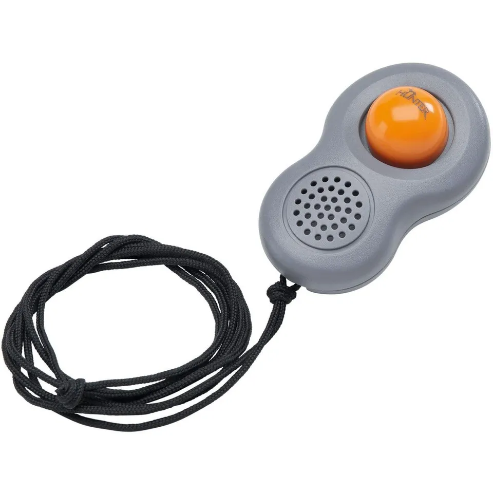 hunter-clicker-training-clicker-mit-umh-ngeband-und-fingerschlaufe-grau-orange-o image 1