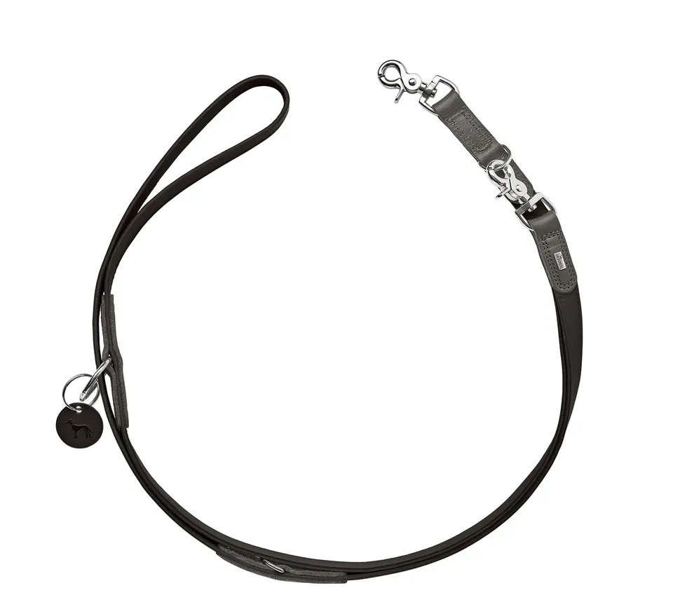 hunter-verstellbare-hundef-hrleine-lemvig-fettleder-3-fach-verstellbar-bis-200-c image 1