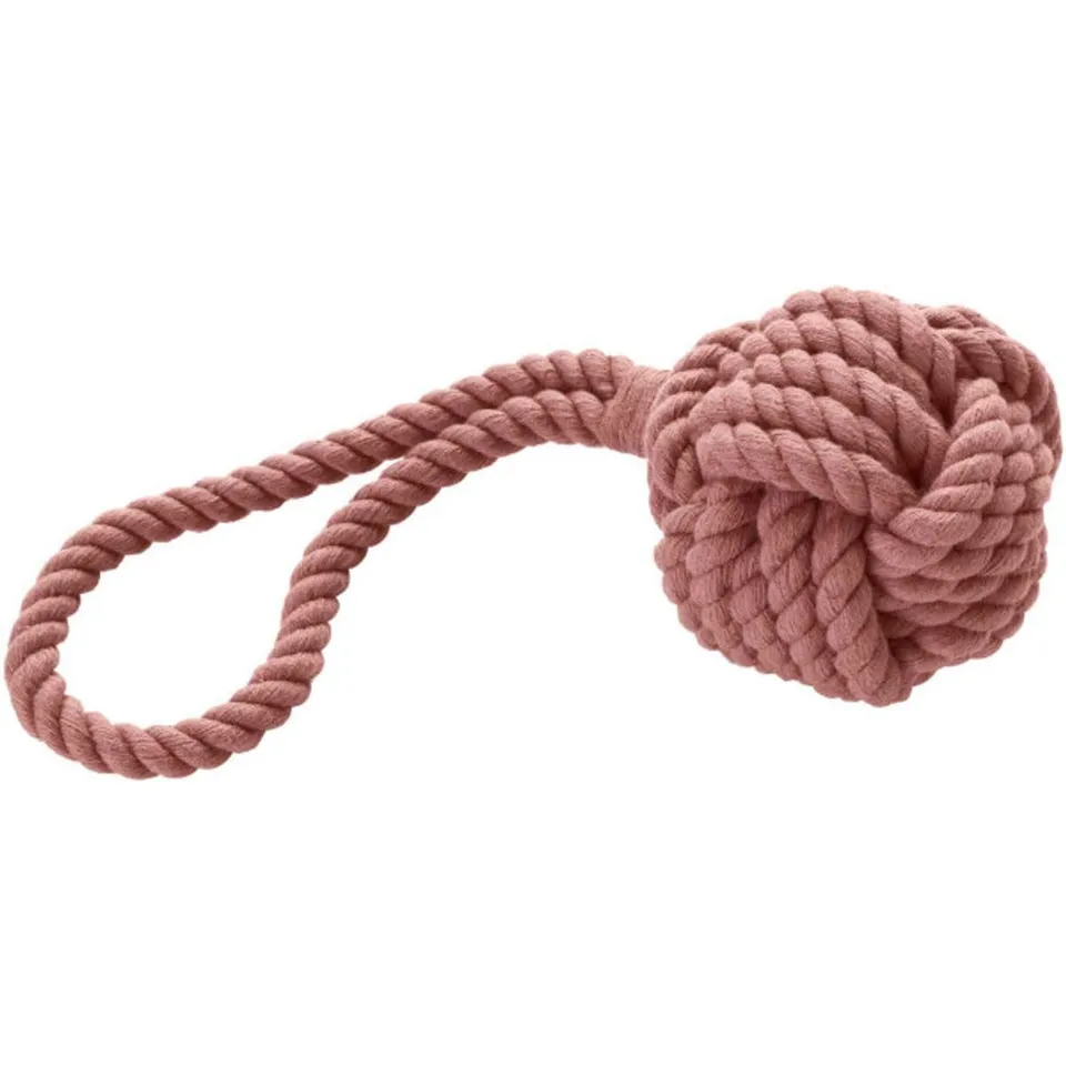 hunter-inari-hundespielzeug-tau-schleuderball-100-baumwolle-mit-handschlaufe-pas image 1
