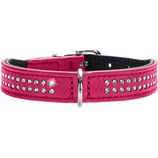 hunter-diamond-petit-halsband-f-r-kleine-hunde-rindnappaleder-mit-strasssteinen- image 1