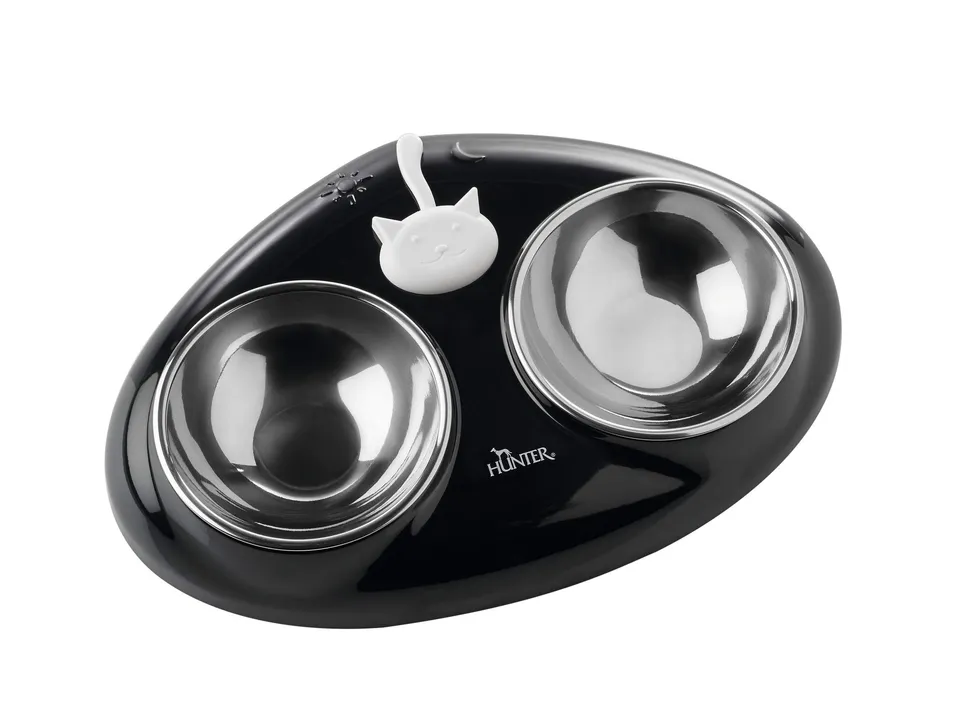 hunter-moulins-melamin-futterbar-f-r-katzen-mit-f-tterungsindikator-2-x-150-ml-e image 1