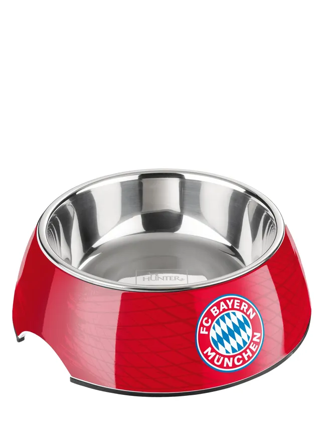 hunter-fc-bayern-m-nchen-melamin-napf-futternapf-trinknapf-mit-herausnehmbarem-e image 1