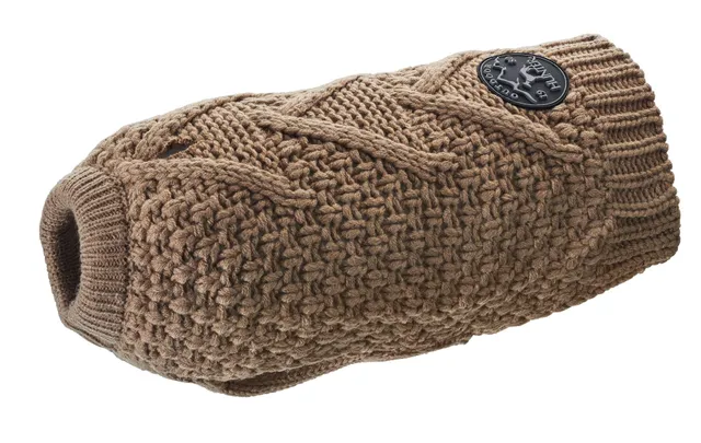hunter-hundepullover-malm-gr-e-40-zopfstrick-hundepullover-beige-w-rmend-elastis image 1