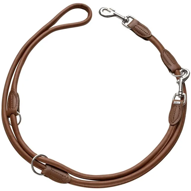 hunter-round-soft-verstellbare-f-hrleine-rindnappaleder-rundgen-ht-8-200-braun image 1