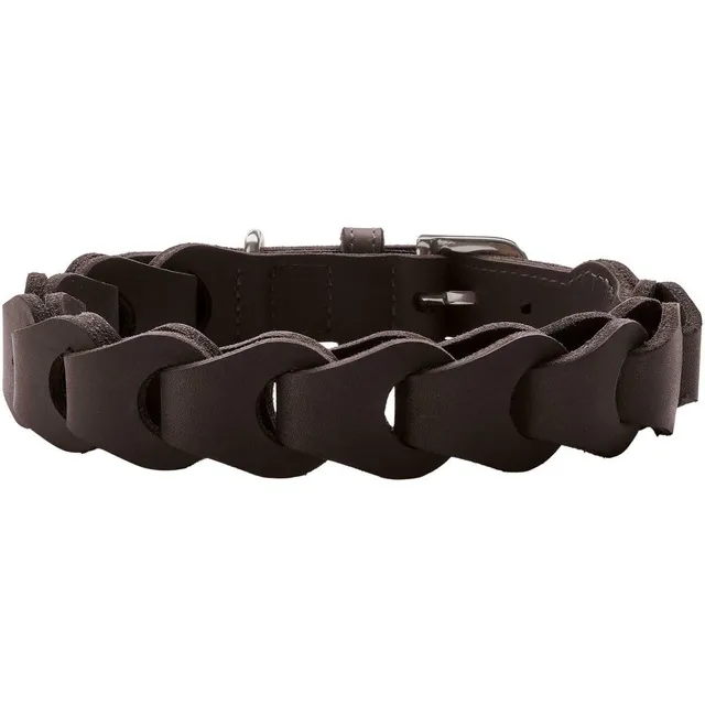 hunter-solid-education-chain-hundehalsband-handgearbeitete-rindsleder-halskette- image 1