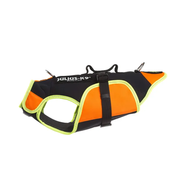 julius-k9-idc-multifunktions-hundeweste-3in1-gr-e-s-schwarz-uv-orange-schwimmhil image 1