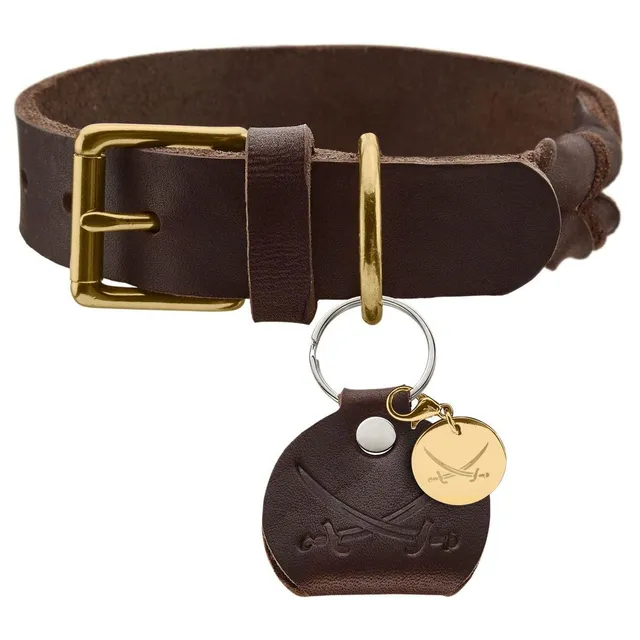 hunter-sansibar-solid-hundehalsband-aus-rindsleder-gr-e-40-30-36-cm-dunkelbraun- image 1