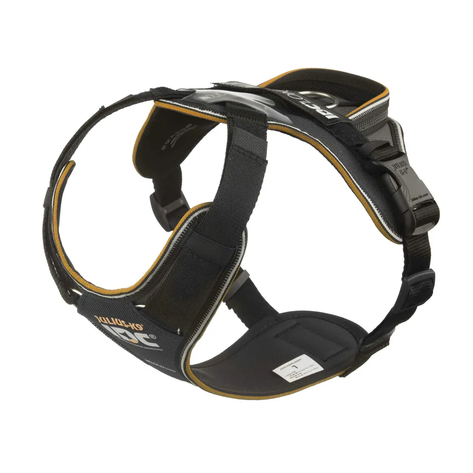 julius-k9-idc-longwalk-hundegeschirr-gr-e-l-schwarz-grau-mit-duoflex-system image 1