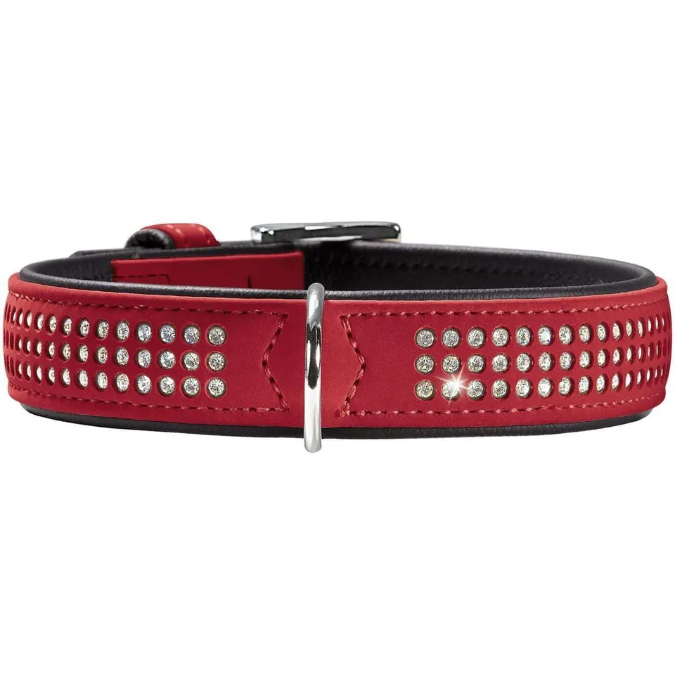 hunter-softie-triluxe-hundehalsband-kunstleder-mit-strasssteinen-verstellbar-37- image 1