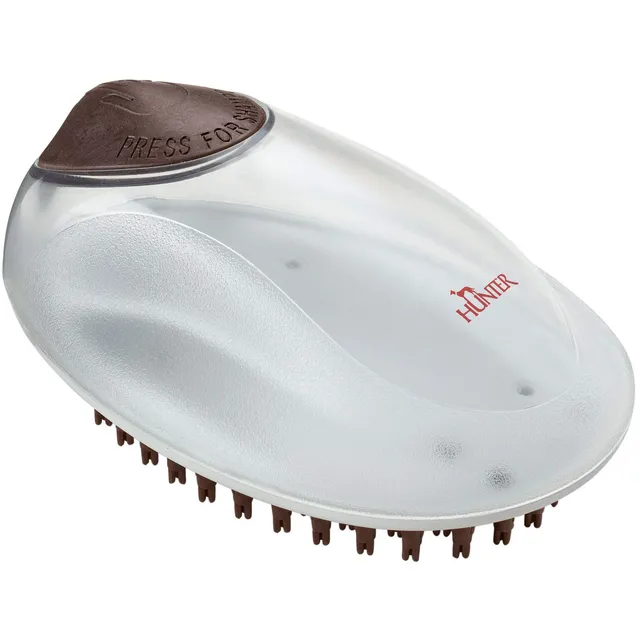 hunter-spa-pflegestriegel-12-x-8-cm-mit-integrierter-shampoofunktion-dreifach-ma image 1