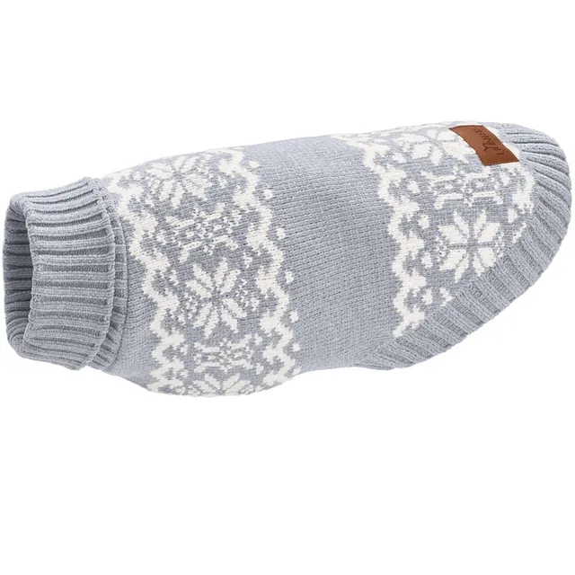 hunter-birka-hundepullover-warmer-strickpullover-aus-chenille-garn-rollkragen-no image 1