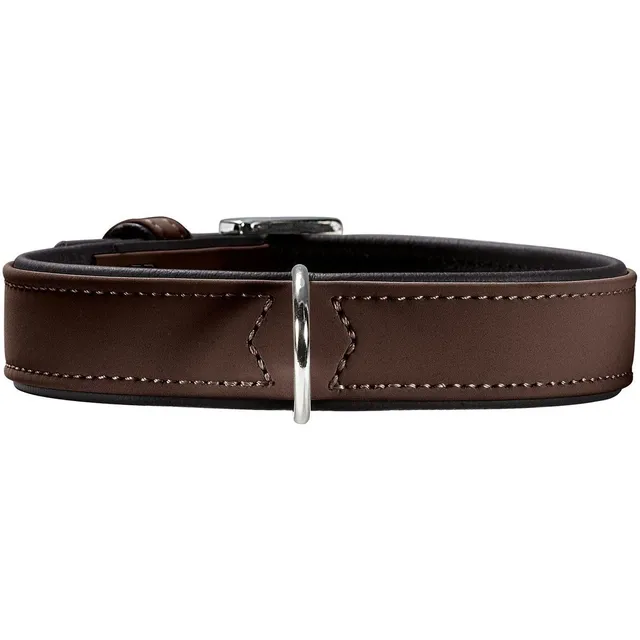 hunter-softie-hundehalsband-kunstleder-in-nubukoptik-schlichtes-design-pflegelei image 1