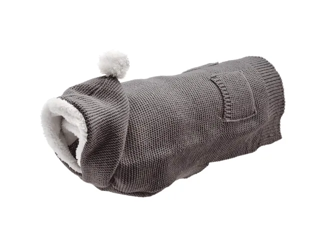 hunter-r-gla-hundepullover-leichter-strickpullover-mit-pl-sch-kapuze-und-taschen image 1