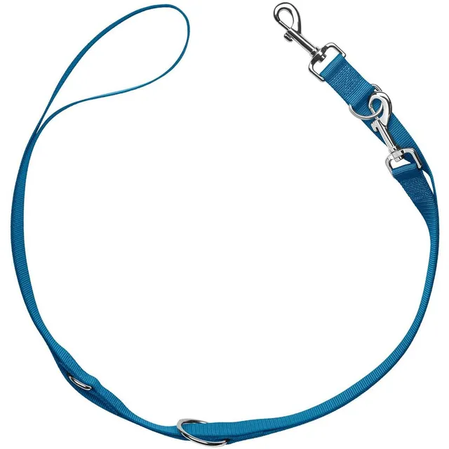 hunter-verstellbare-f-hrleine-london-hellblau-nylon-polyester-3-fach-verstellbar image 1