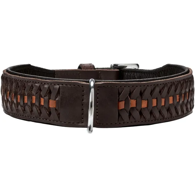 hunter-solid-education-67235-hb-hundehalsband-handgeflochtenes-rindsleder-made-i image 1
