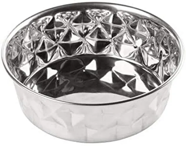 hunter-edelstahlnapf-namy-2800-ml-silber-rutschfester-fress-und-trinknapf-mit-si image 1