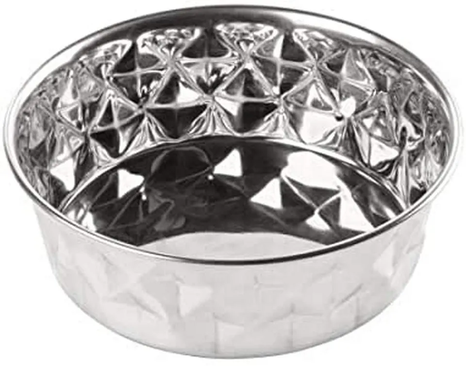 hunter-edelstahlnapf-namy-2800-ml-silber-rutschfester-fress-und-trinknapf-mit-si image 1