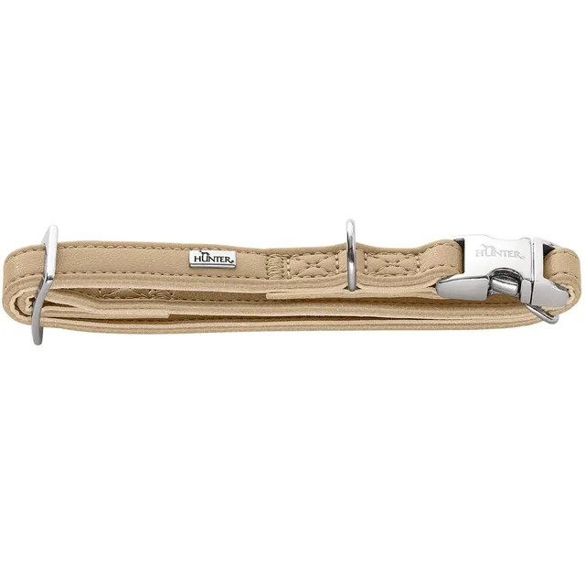 hunter-halsung-amalfi-alu-strong-gr-e-m-30-45-in-beige-vegane-kunstleder-halsung image 1