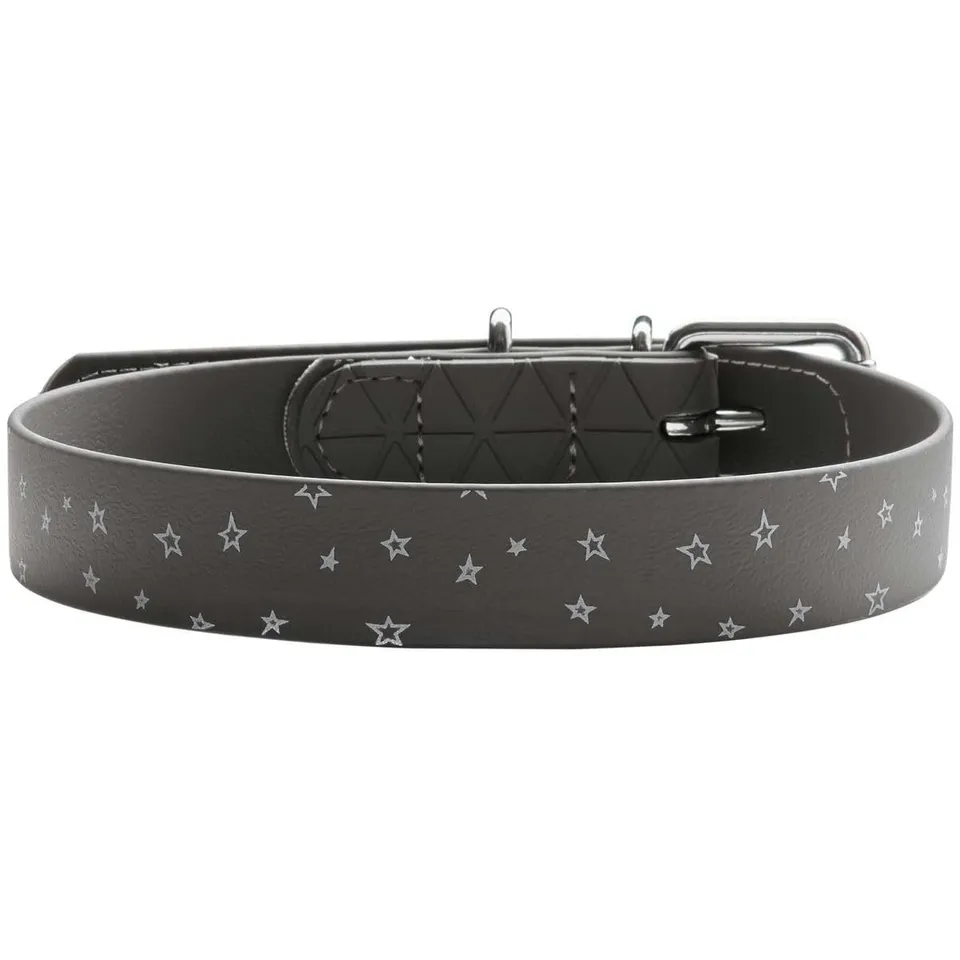 hunter-convenience-reflect-halsband-m-50-grau-mit-sterne-druck-reflektierend image 1