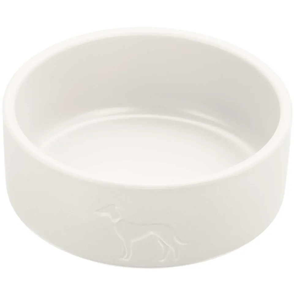 hunter-osby-keramik-napf-wei-1900-ml-mit-silikonrand-f-r-hunde-und-katzen image 1