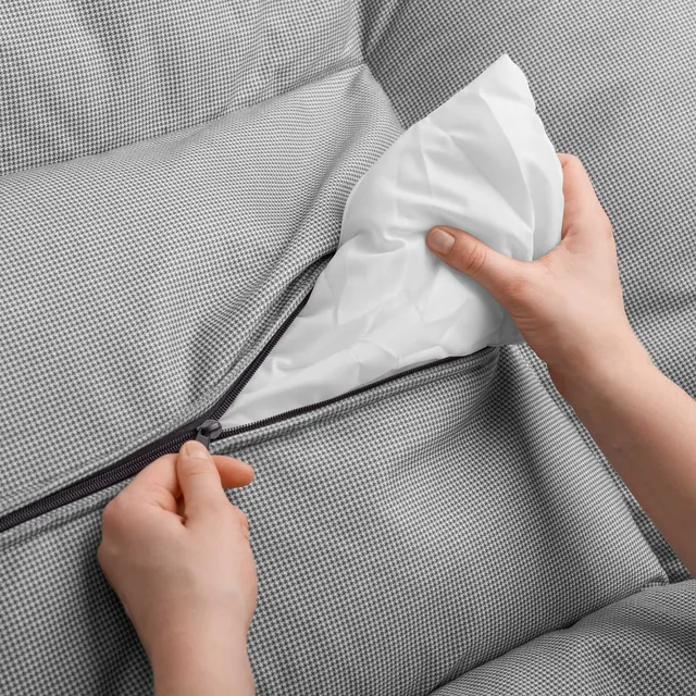 hunter-hundebett-lancaster-xxxl-175-x-145-cm-grau-weiches-pepita-kissenbett-f-r- image 1