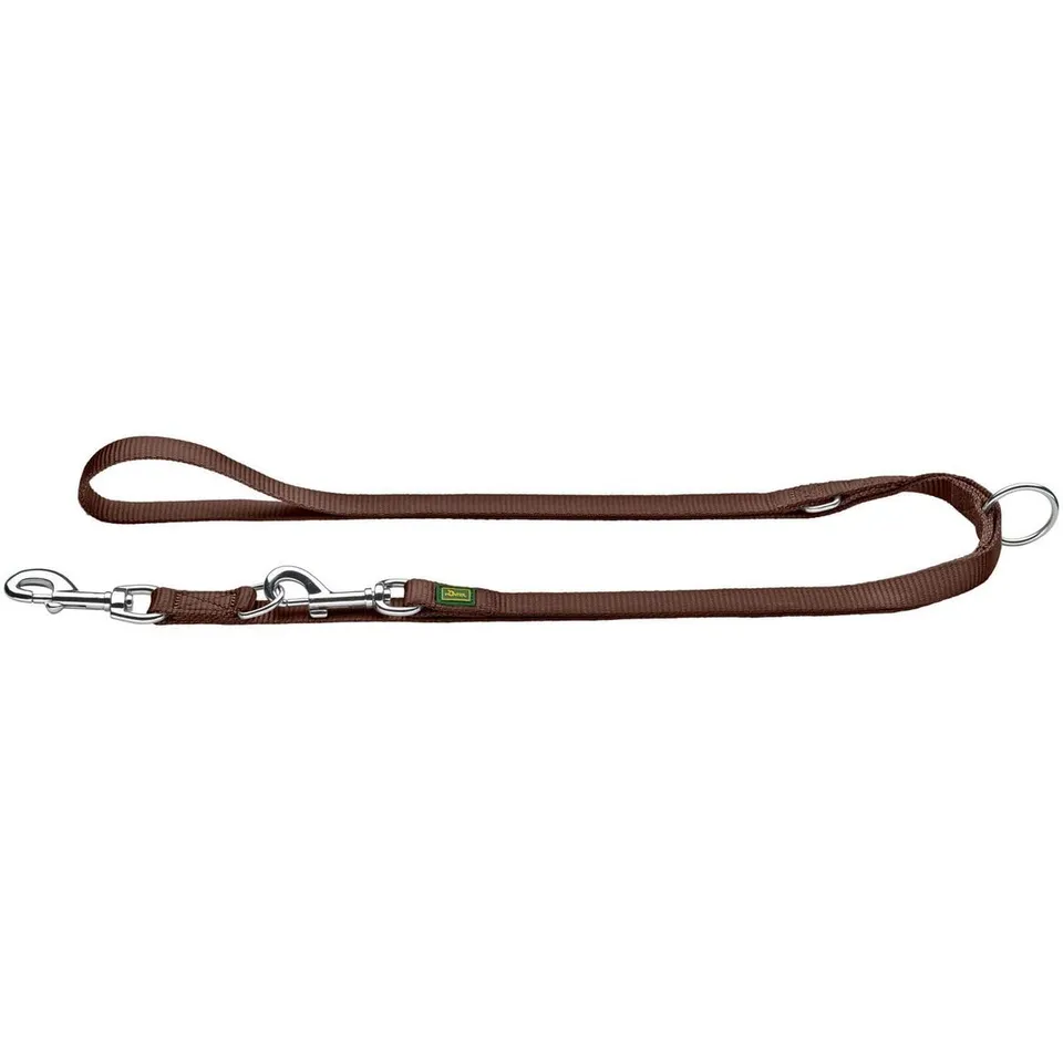 hunter-verstellbare-f-hrleine-nylon-gr-e-10-200-in-braun-3-fach-verstellbare-lei image 1