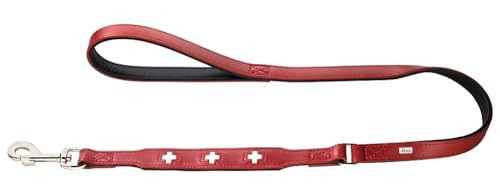 hunter-hundef-hrleine-swiss-rindsleder-mit-schweizer-kreuz-braun-schwarz-kurz-18 image 6