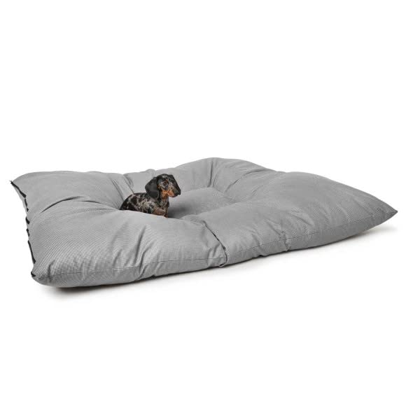 hunter-hundebett-lancaster-xxxl-175-x-145-cm-grau-weiches-pepita-kissenbett-f-r- image 7