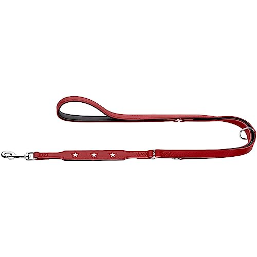 hunter-magic-star-verstellbare-leder-hundeleine-3-fach-verstellbar-stern-design- image 6