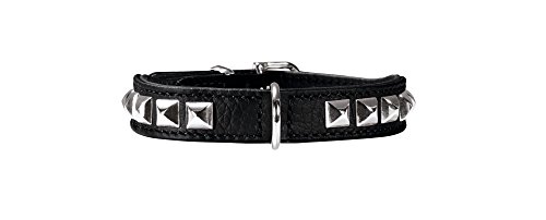 hunter-rocky-petit-hundehalsband-f-r-kleine-hunde-schwarzes-rindnappaleder-mit-n image 3