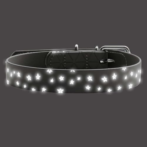 hunter-convenience-reflect-halsband-m-50-grau-mit-sterne-druck-reflektierend image 7