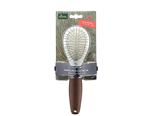 hunter-spa-kombib-rste-f-r-hunde-zwei-seiten-borsten-pins-flexibler-b-rstenhals- image 7