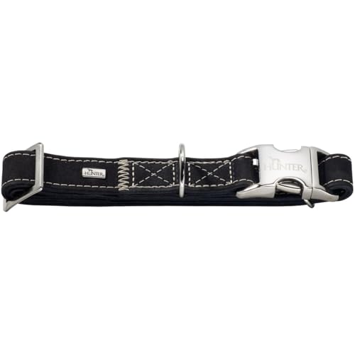 hunter-hunting-alu-strong-hundehalsband-nubukleder-braun-mit-aluminium-steckvers image 5