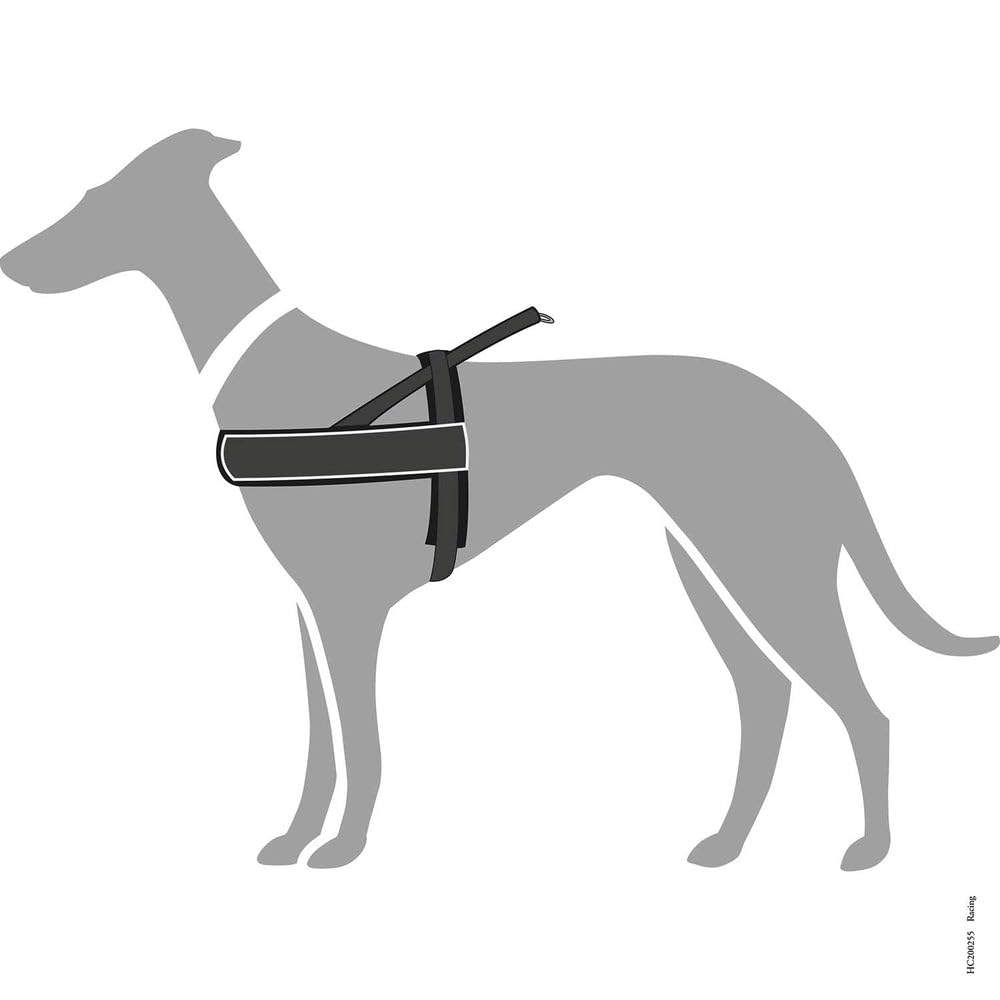 hunter-norwegergeschirr-racing-weich-gepolstert-reflektierend-verstellbar-schwar image 7