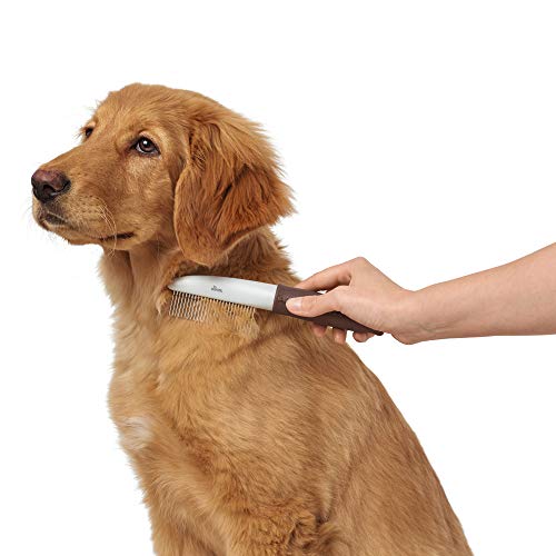 hunter-spa-pflegekamm-mit-rotierenden-zinken-gr-e-m-19-x-4-cm-grau-braun image 8