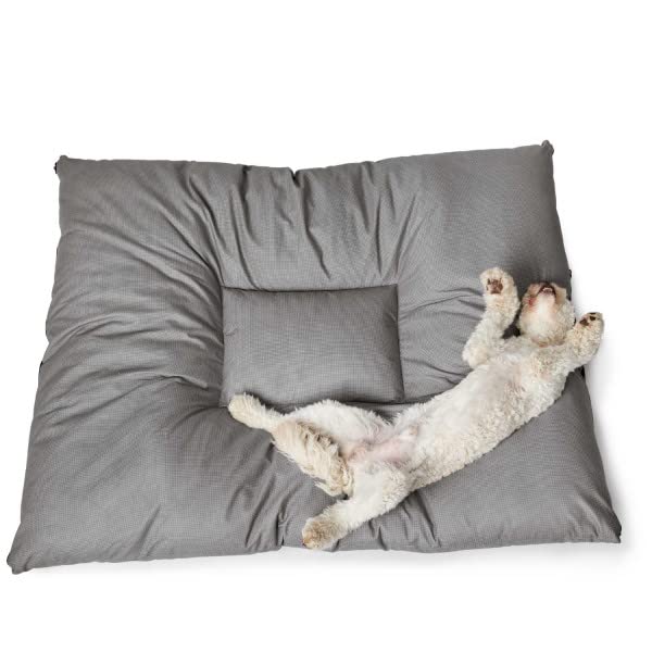 hunter-hundebett-lancaster-xxxl-175-x-145-cm-grau-weiches-pepita-kissenbett-f-r- image 8