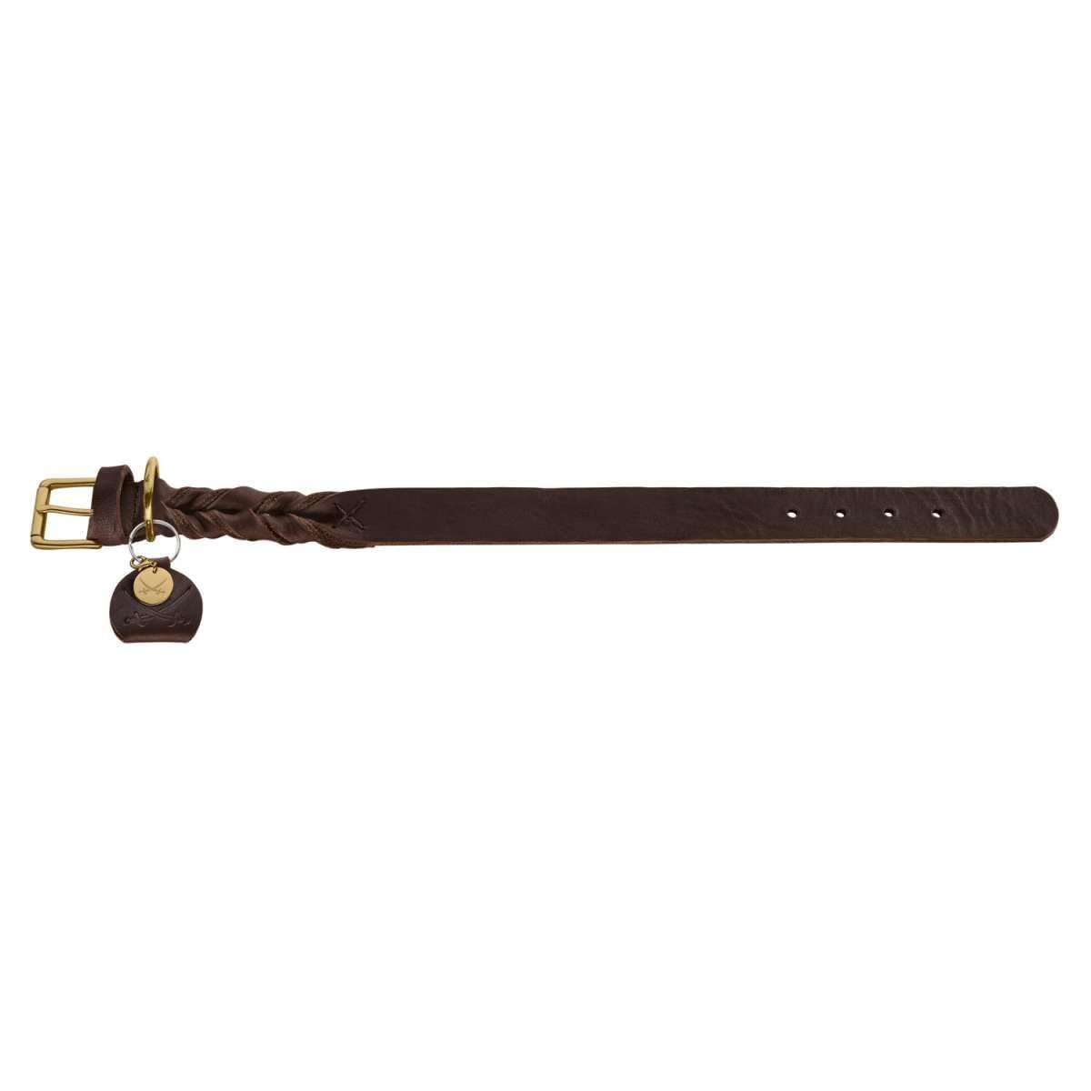hunter-sansibar-solid-hundehalsband-aus-rindsleder-gr-e-40-30-36-cm-dunkelbraun- image 2