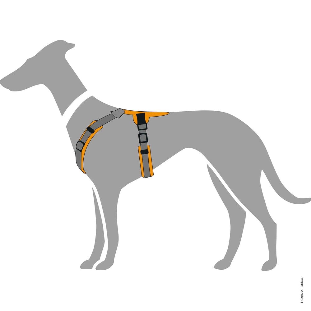 hunter-hundegeschirr-maldon-up-xs-altrosa-grau-gepolstertes-y-geschirr-mit-3m-sc image 3