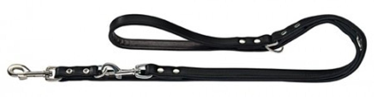 hunter-basic-verstellbare-f-hrleine-f-r-hunde-beschichtetes-spaltleder-witterung image 3