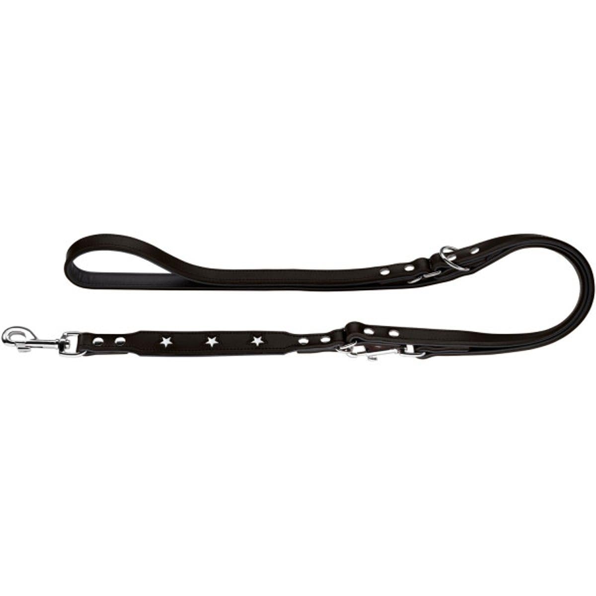 hunter-magic-star-verstellbare-leder-hundeleine-3-fach-verstellbar-stern-design- image 4