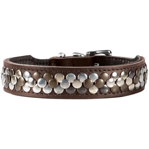 hunter-hundehalsband-arizona-up-braunes-softleder-mit-stilvollen-nieten-robust-a image 8