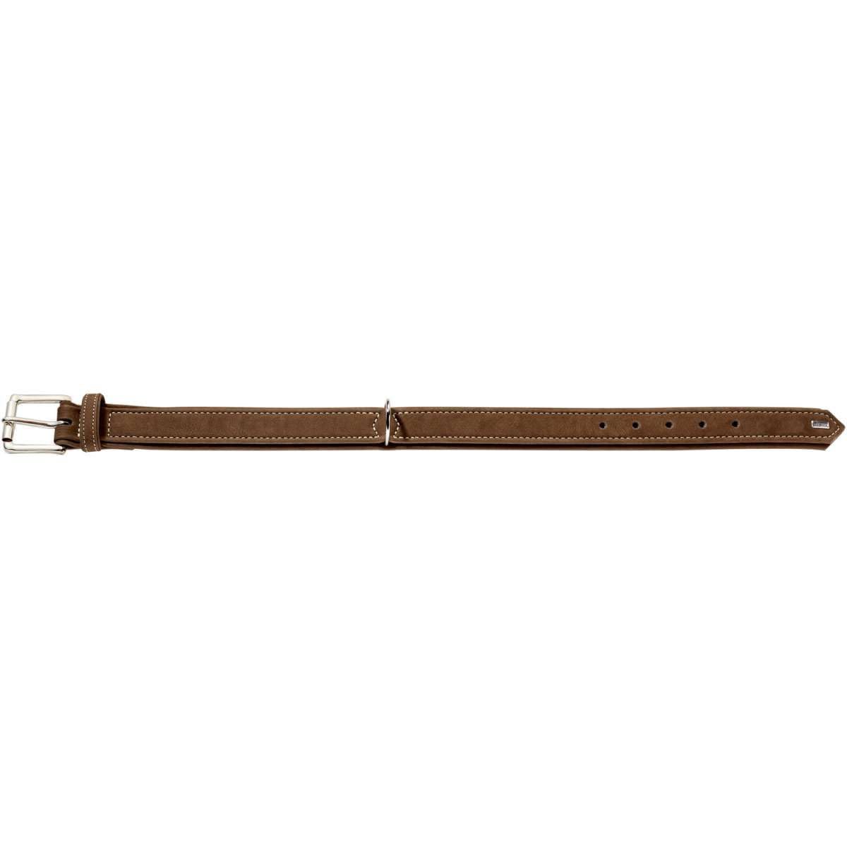 hunter-hunting-hundehalsband-aus-nubukleder-gr-e-40-s-29-35-cm-braun-mit-kontras image 2