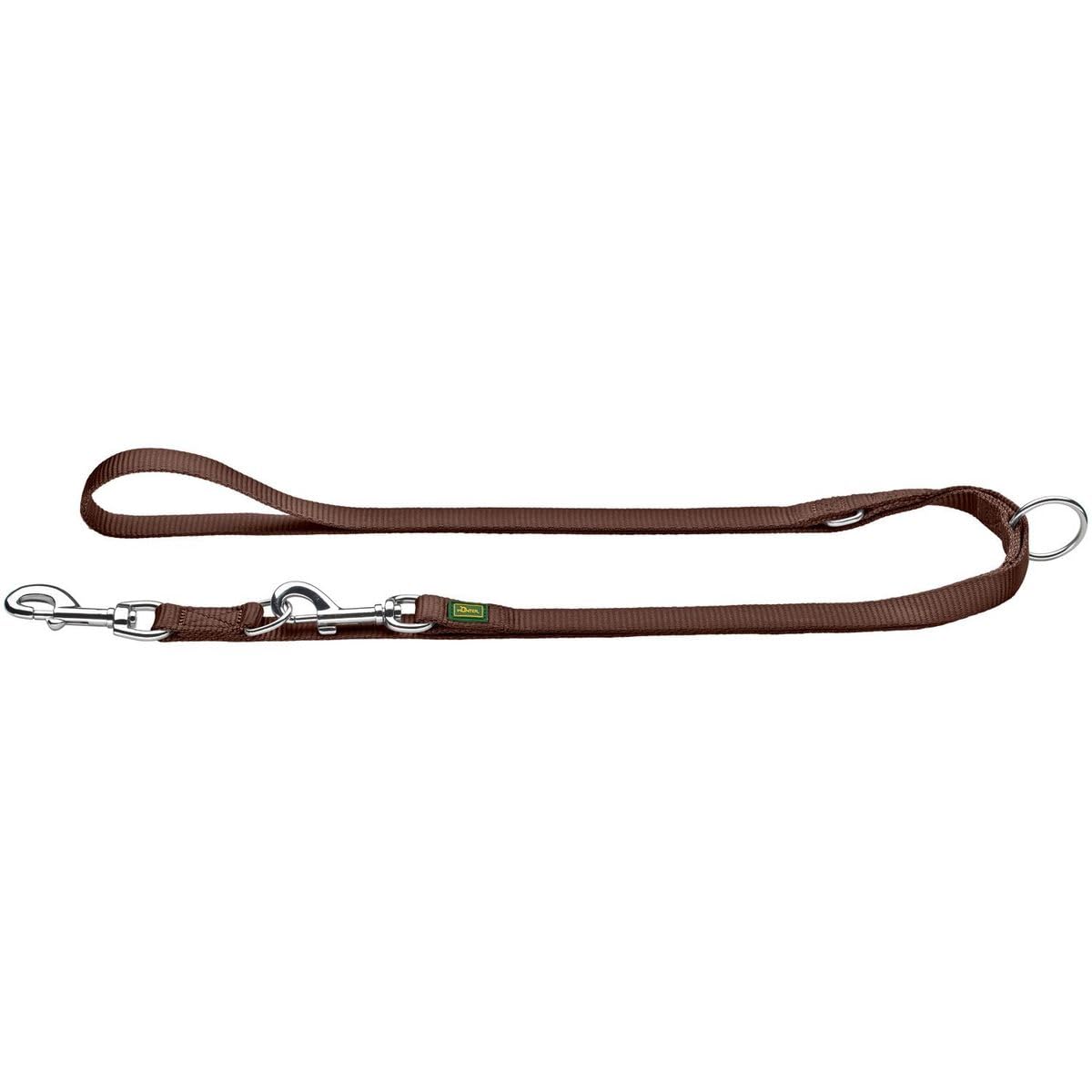 hunter-verstellbare-f-hrleine-nylon-gr-e-10-200-in-braun-3-fach-verstellbare-lei image 1