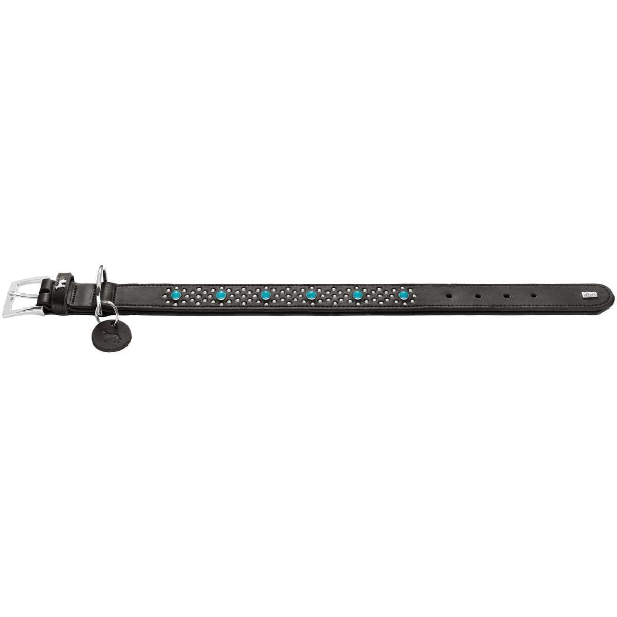 hunter-halsband-madona-gr-e-45-schwarz-rindsleder-mit-nappaleder-nieten-und-schm image 3