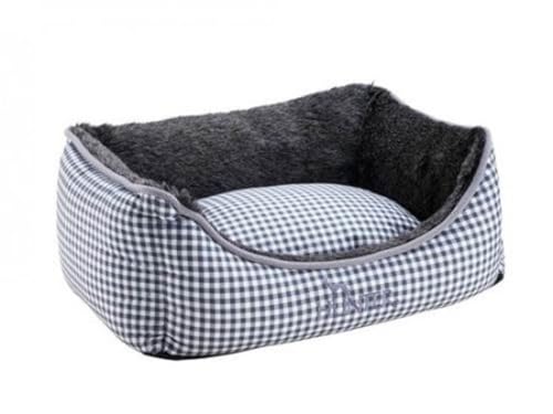 hunter-hundesofa-astana-rot-kuscheliges-hundebett-mit-karo-design-wendekissen-pl image 6