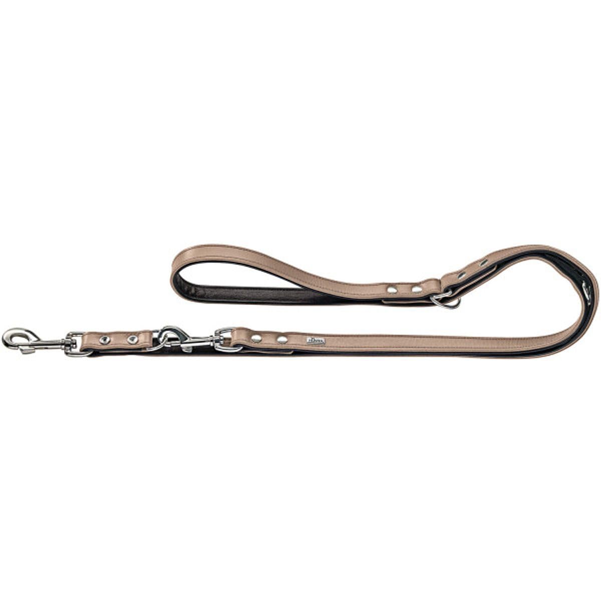 hunter-basic-verstellbare-f-hrleine-f-r-hunde-beschichtetes-spaltleder-witterung image 6