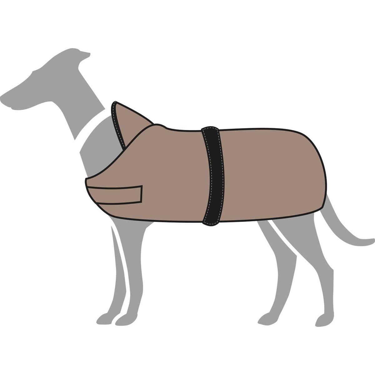 hunter-hundemantel-denali-40-cm-w-rmed-mmender-winterhundemantel-rot-taupe image 6