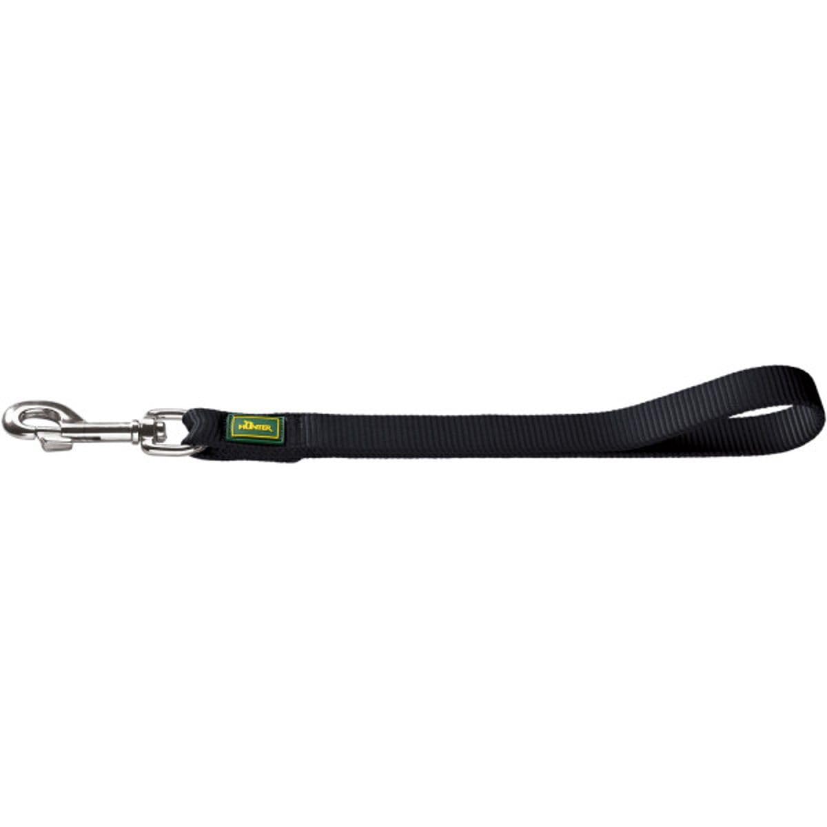 hunter-f-hrschlaufe-nylon-schwarz-kurzf-hrer-35-cm-25-mm-f-r-gro-e-hunde-und-fre image 1