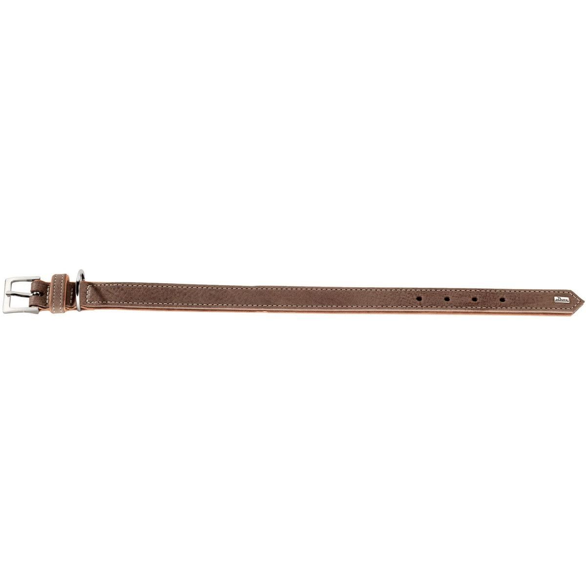 hunter-hundehalsband-porto-pflanzlich-gegerbtes-olivenleder-tabak-cognac-gr-e-40 image 3