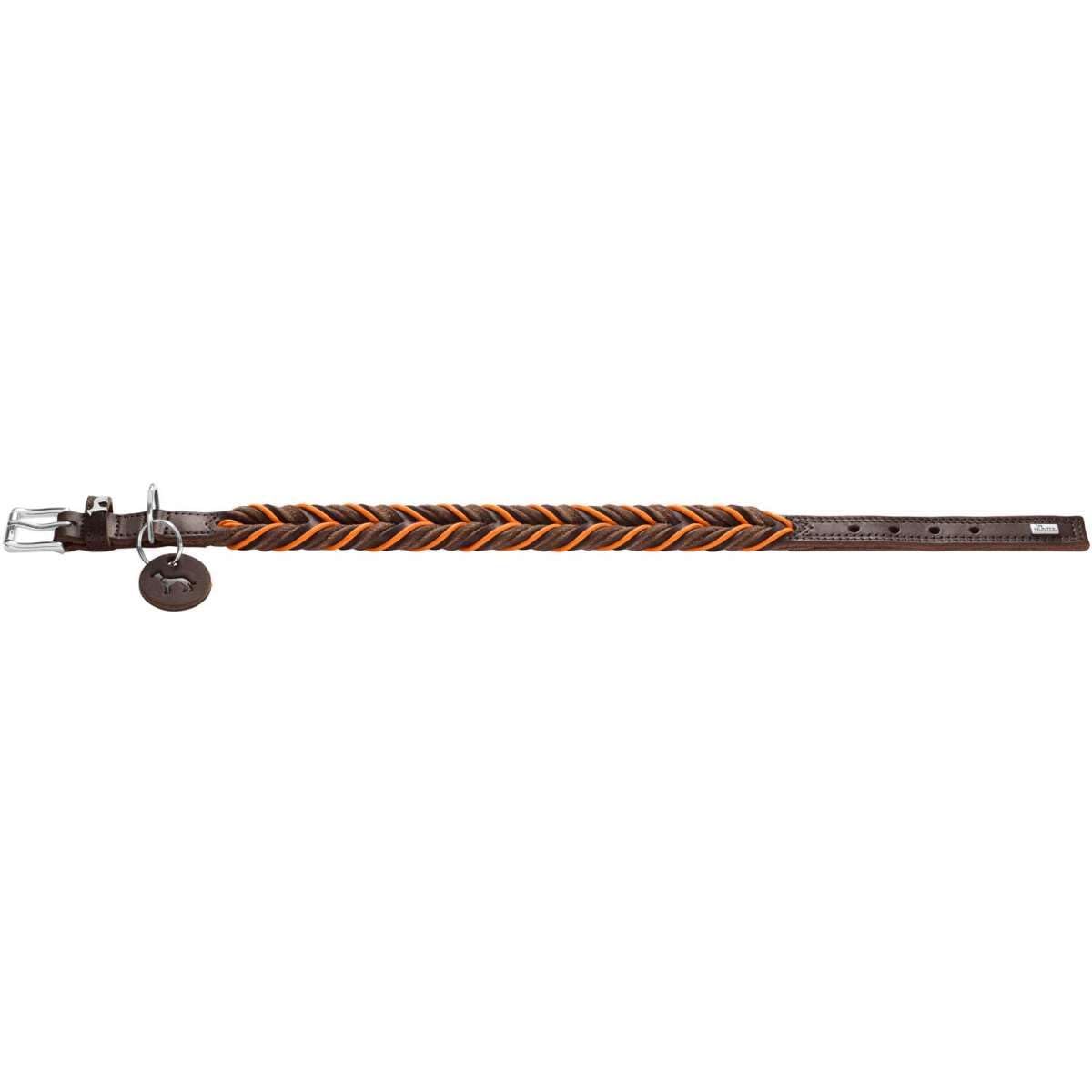 hunter-solid-education-cord-hundehalsband-gr-e-40-handgeflochtenes-rindsleder-mi image 4
